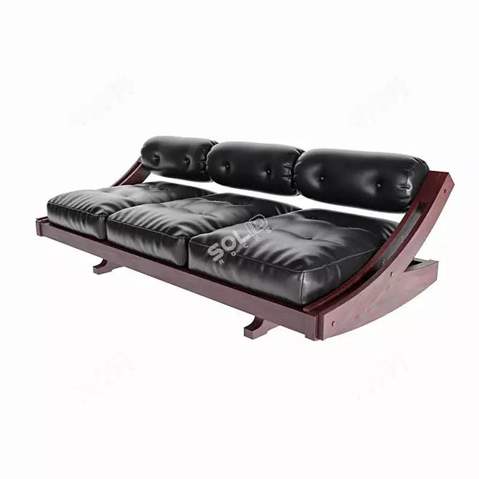Italian Design Gianni Songia Daybed 3D model image 1