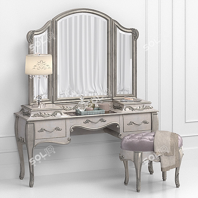 Bella Terra Vanity Set: Elegant Furniture for Your Beauty 3D model image 1