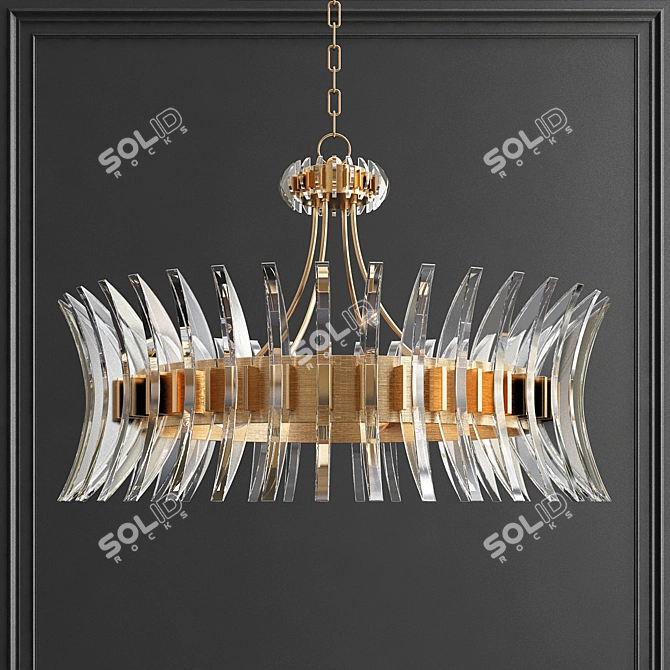 1. Title: Gold Heracleum Modern Chandelier
2. Title: Coquette Eight-Light Chandelier
3. Title: 3D model image 2