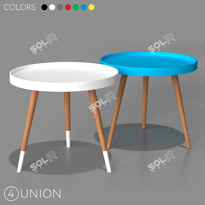 Elegant T-288 Coffee Table 3D model image 1