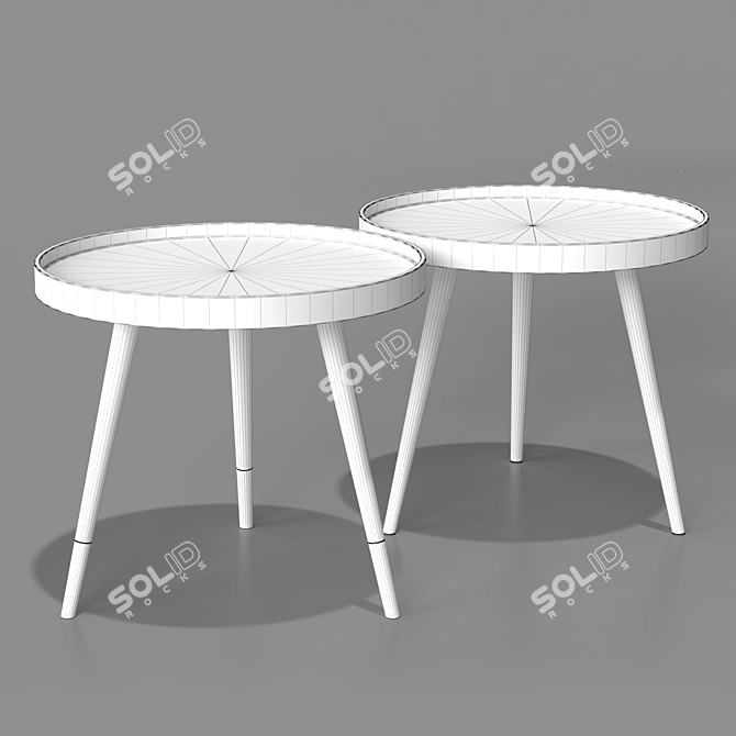 Elegant T-288 Coffee Table 3D model image 2