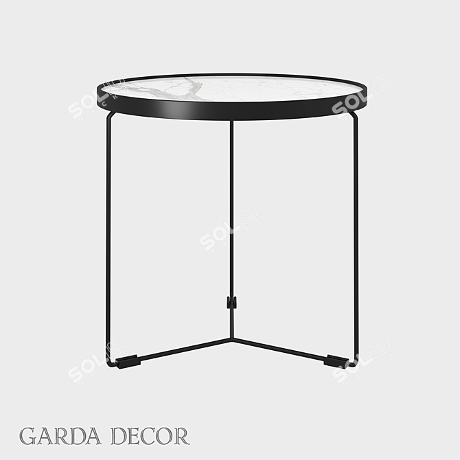 Title: Garda Decor OM Coffee Table 3D model image 1