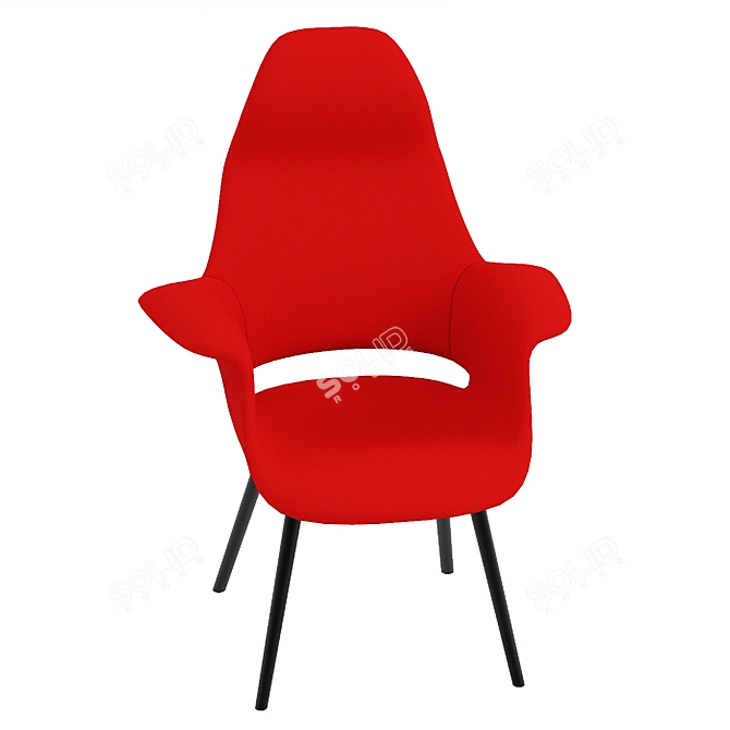 Elevate Your Comfort: VITRA Organic Highback 3D model image 3