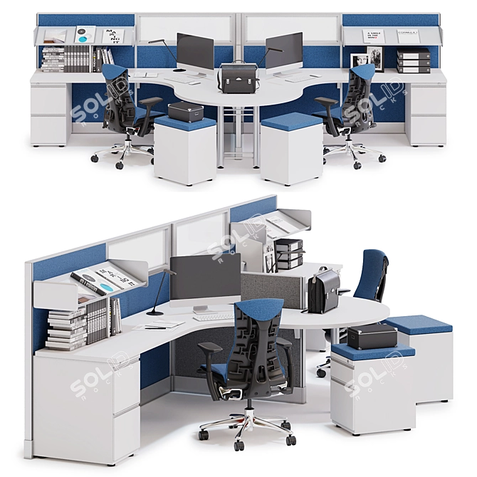 Versatile and Efficient: Herman Miller AO System 3D model image 1