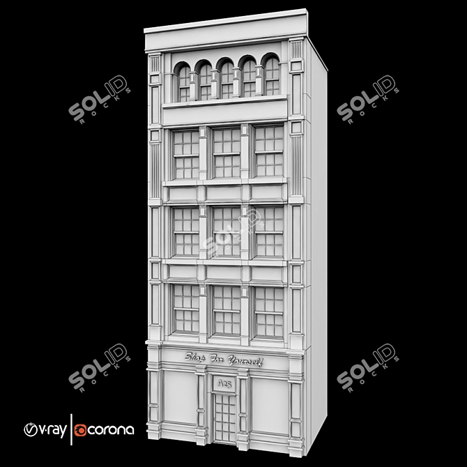 Luxury Store Building - Classic Residential Vol A2 3D model image 3