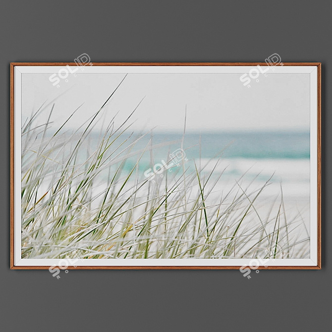 Title: Wooden Framed Picture 3D model image 1