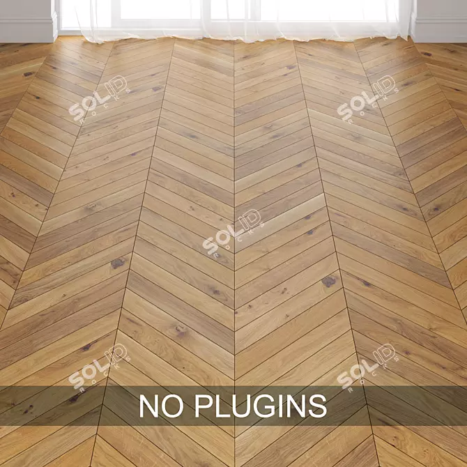 Parquet Perfection: Basicline 8713 by FB Hout. 3D model image 1