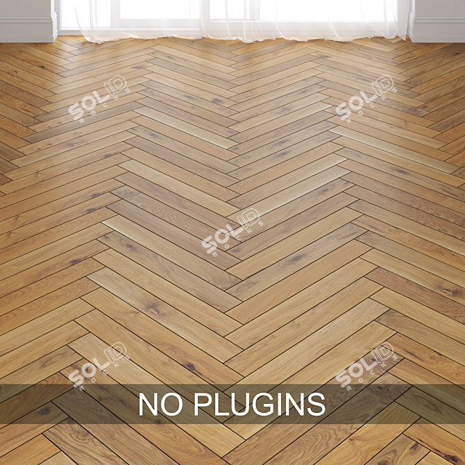 Parquet Perfection: Basicline 8713 by FB Hout. 3D model image 2