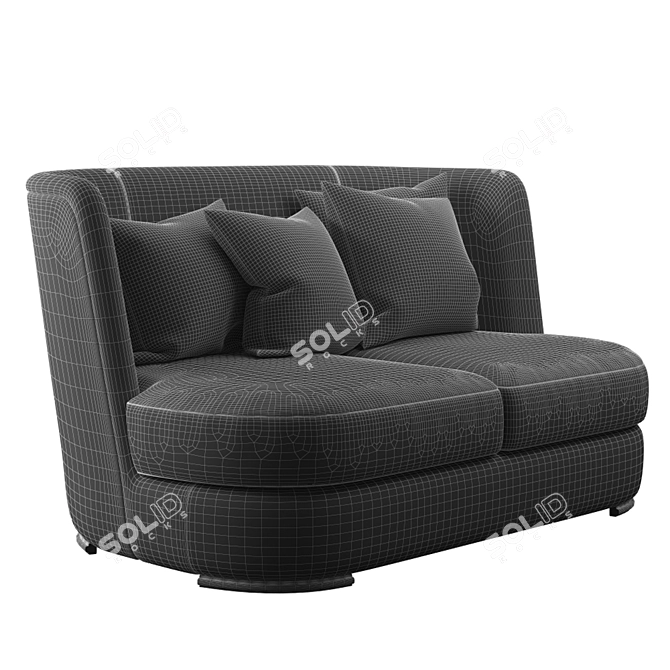 Modern Comfort: Hamilton Conte Gabbo Sofa 3D model image 3