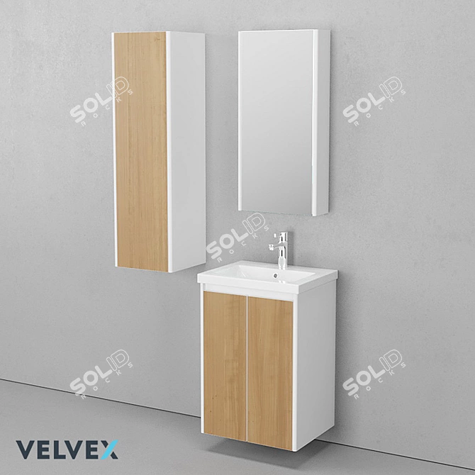 Velvex OM Klaufs 50 Outboard Bathroom Set 3D model image 2
