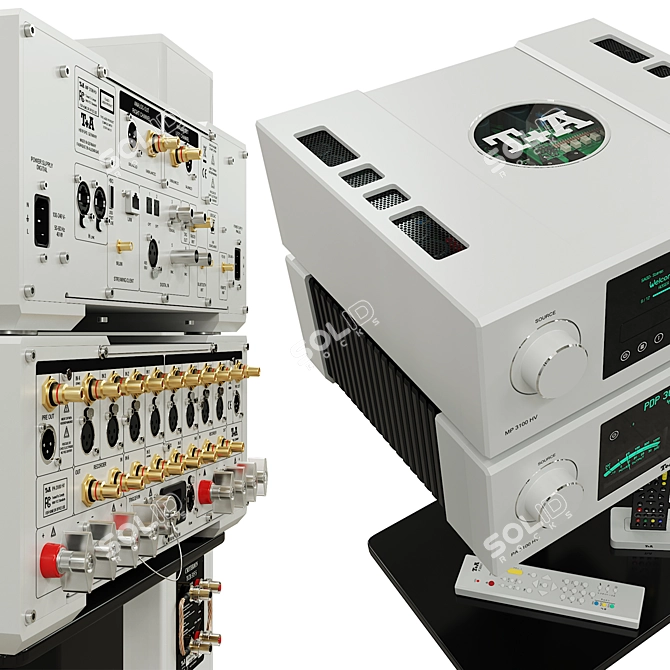 T+A HV Series: MP 3100 HV + PA 3100 HV 3D model image 2