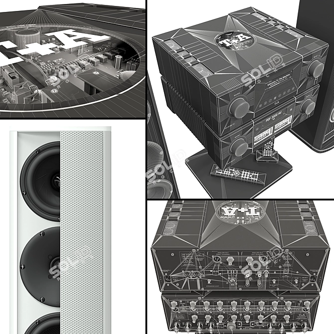 T+A HV Series: MP 3100 HV + PA 3100 HV 3D model image 3