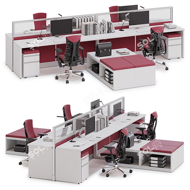 Elevate Efficiency with Herman Miller 3D model image 1