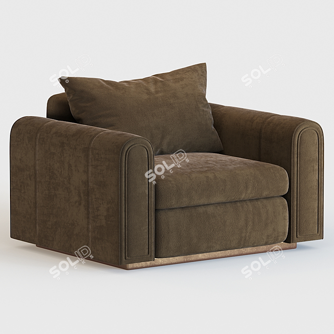 Luxurious Ludovica Mascheroni Armchair 3D model image 2