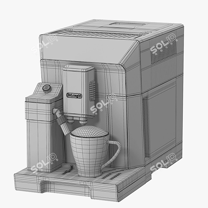 DeLonghi PrimaDonna ECAM 550: Barista-Style Coffee Maker 3D model image 3