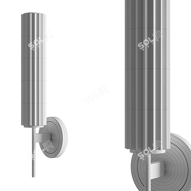 Maddison Sconce: Elegant Illumination 3D model image 2