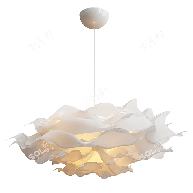 Krusning Pendant Lamp: Designer Shade 3D model image 1