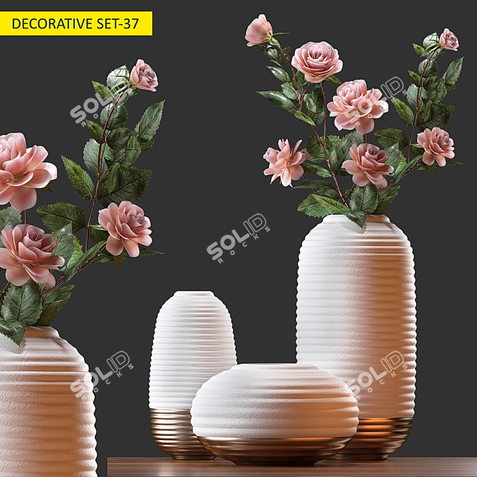 Elegant Decor Set: 3D Max & OBJ 3D model image 1