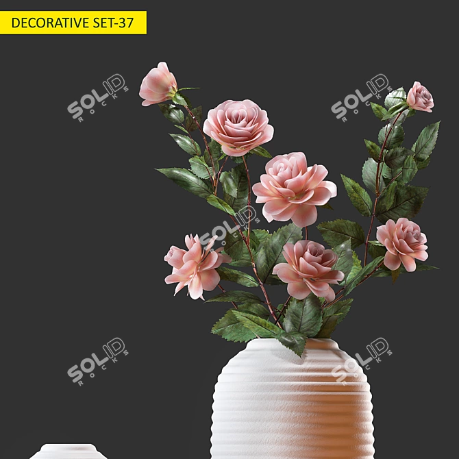 Elegant Decor Set: 3D Max & OBJ 3D model image 2