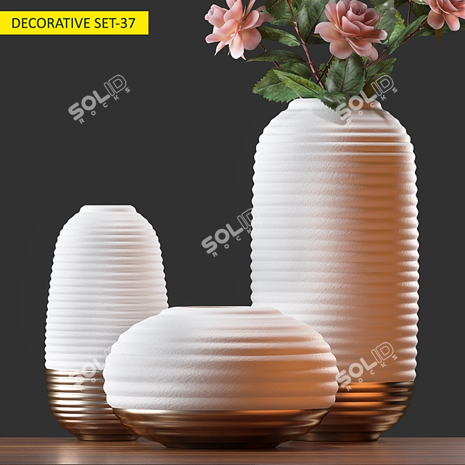 Elegant Decor Set: 3D Max & OBJ 3D model image 3