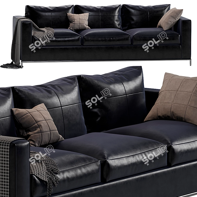 Elegant B&B Italia George Sofa 3D model image 1