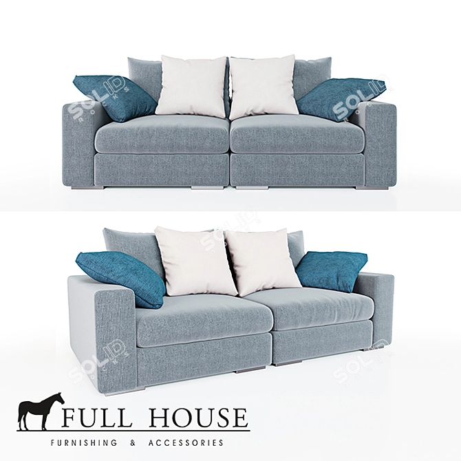 Modular Grand Soho Sofa 3D model image 1