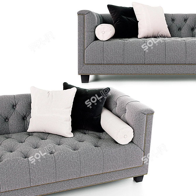 Luxury Savoy Sofa: Timeless Elegance for Your Home 3D model image 2