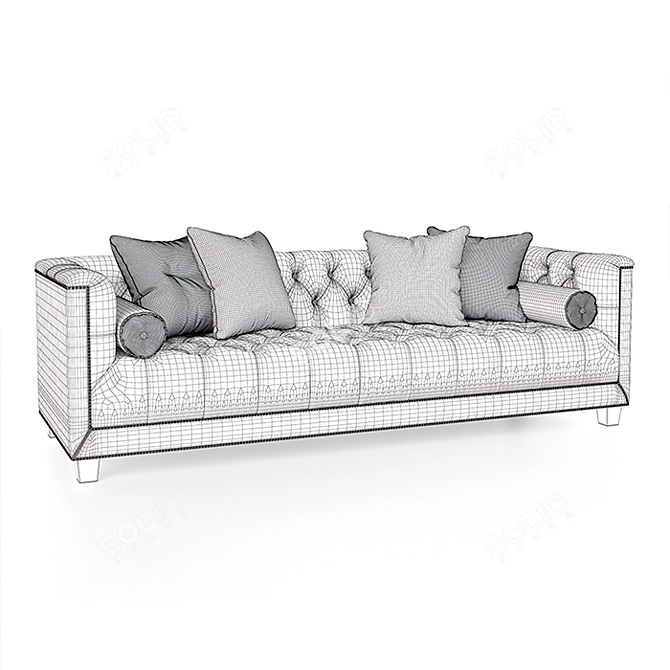 Luxury Savoy Sofa: Timeless Elegance for Your Home 3D model image 3