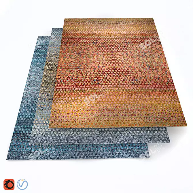 Exclusive Circlism Carpets 3D model image 1