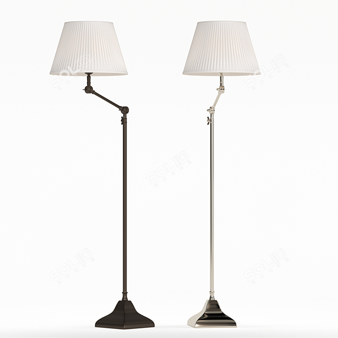 Eichholtz Medea Floor Lamp: Elegant Illumination for Your Space 3D model image 1