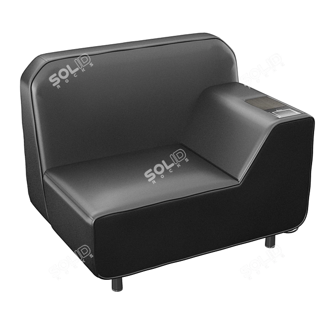 Serene Soft Seating: Ultimate Comfort 3D model image 2