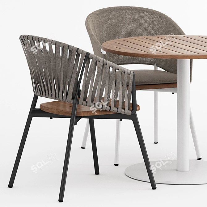 STEM 003 Table & PIPER 022, 122 by Roda: Sleek & Stylish Furniture Collection 3D model image 2