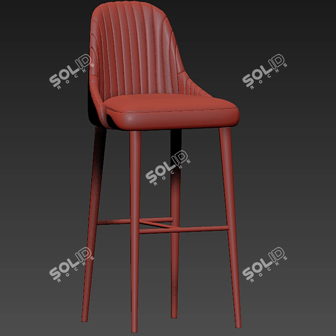 Karina Bar Stool and Chair Set 3D model image 3