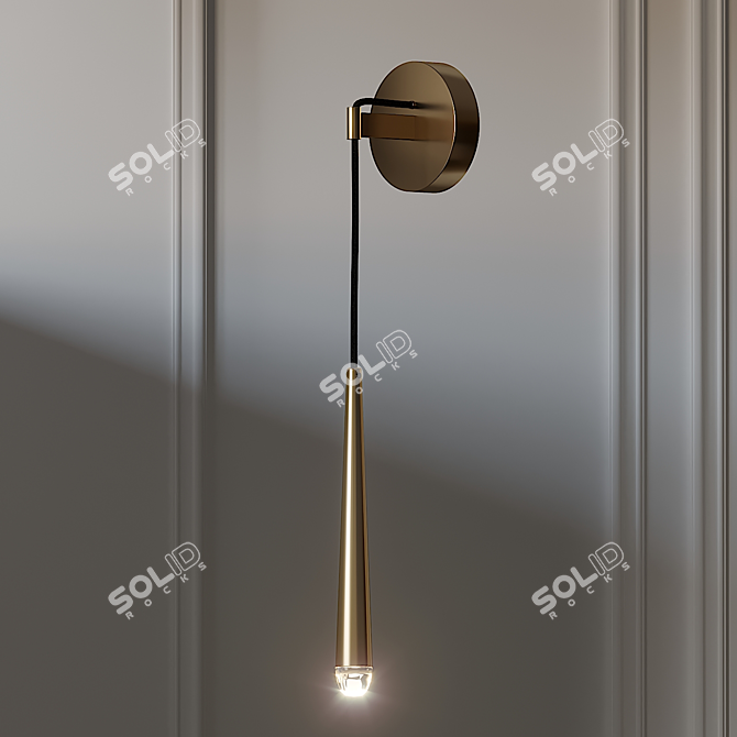 Aquitaine Sconce: Elegance Enlightened 3D model image 1
