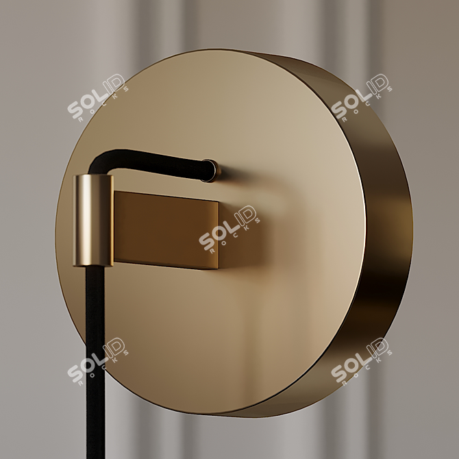 Aquitaine Sconce: Elegance Enlightened 3D model image 2