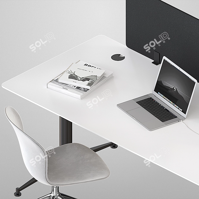 Modern Office Set: BoConcept 3D model image 2