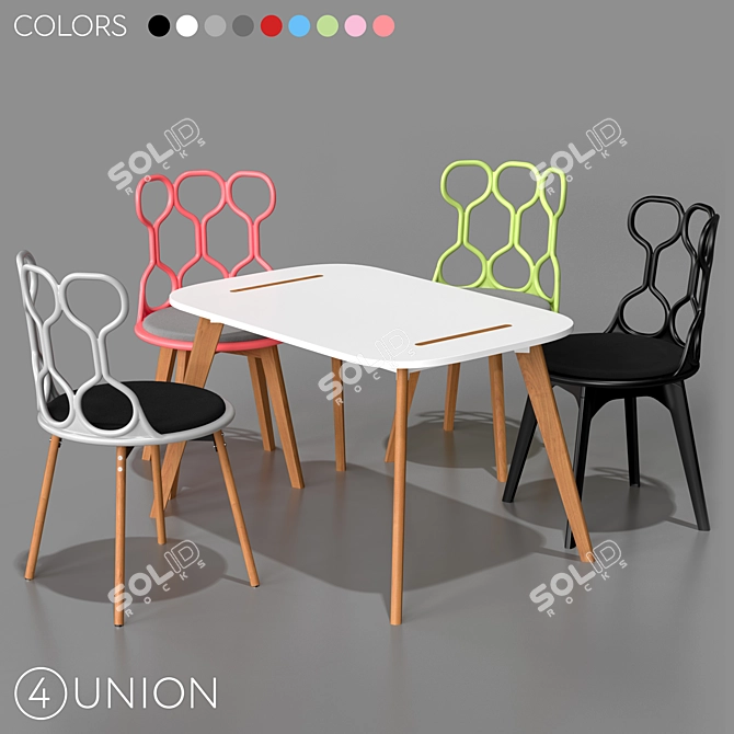 Modern Furniture Set BC-8331 3D model image 1