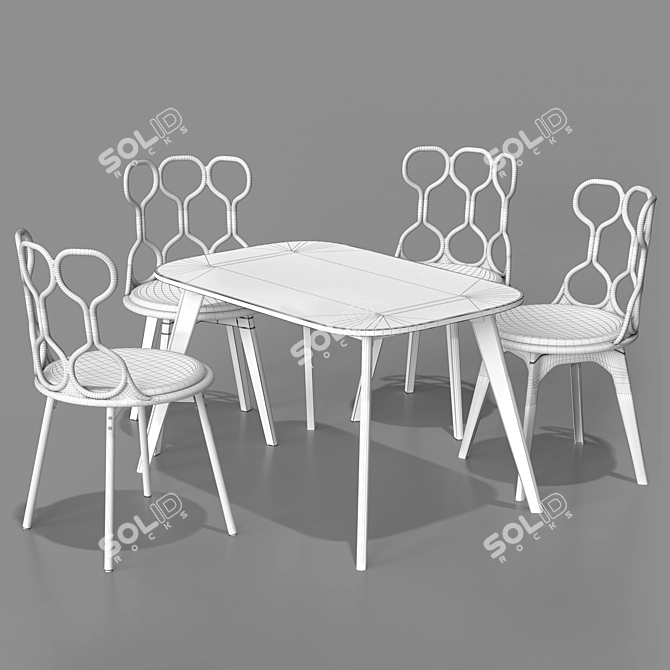 Modern Furniture Set BC-8331 3D model image 2