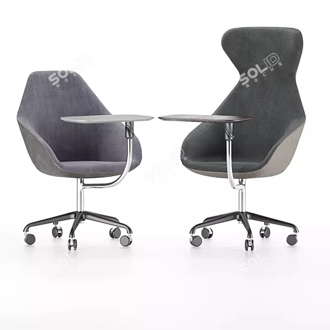 Elegant Italian Familgia Chair 3D model image 2