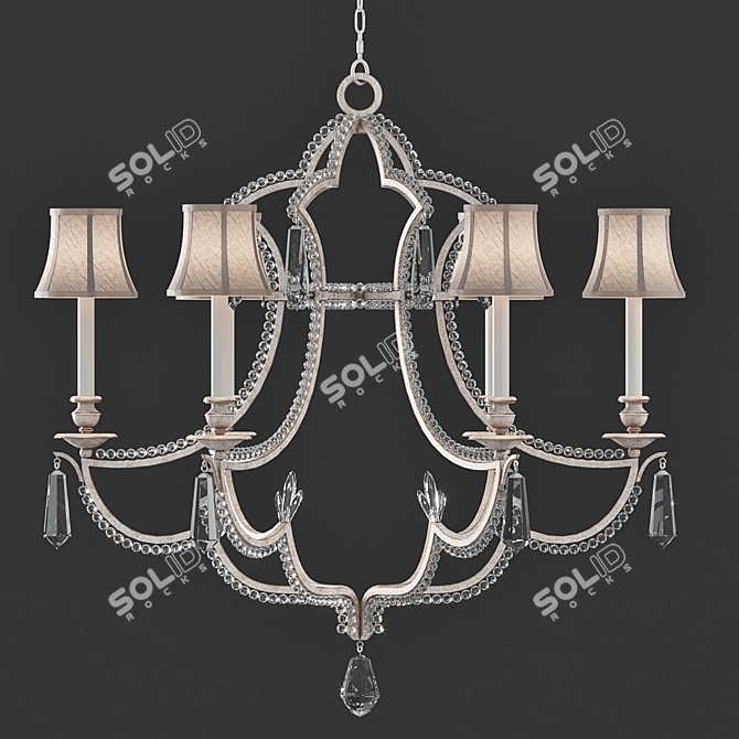 Elegant Liaison Fine Art Lamps 3D model image 1