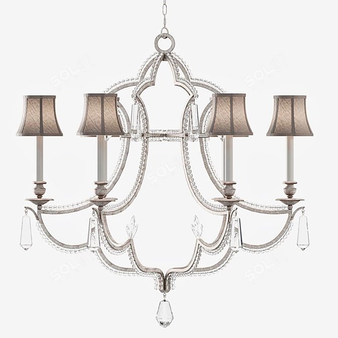 Elegant Liaison Fine Art Lamps 3D model image 2