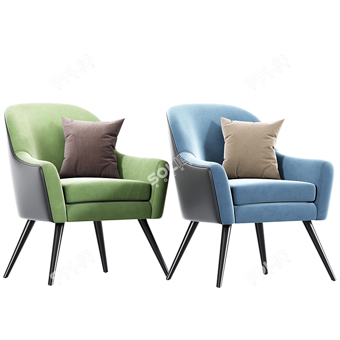 Stylishly Comfortable Joybird Armchair 3D model image 2