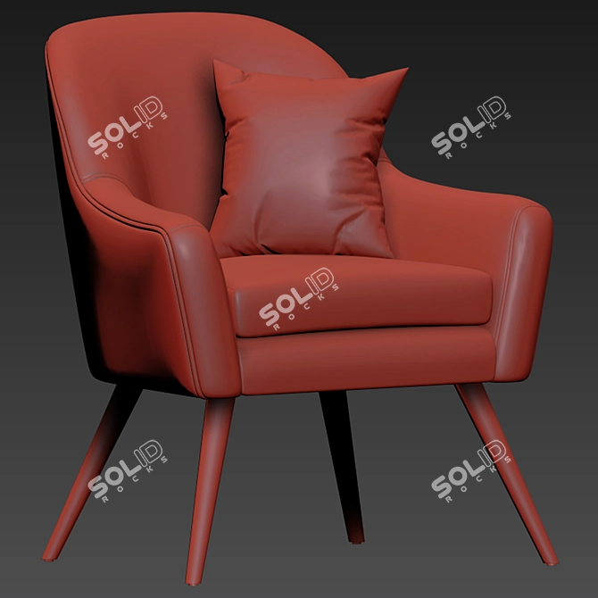 Stylishly Comfortable Joybird Armchair 3D model image 3