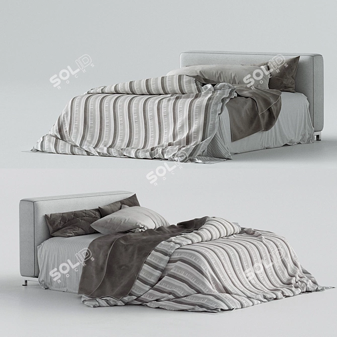 Messy Dream Bed - Displacement Maps - 3D Models 3D model image 1