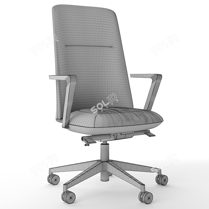 Melody Office Chair: Stylish and Comfortable 3D model image 3