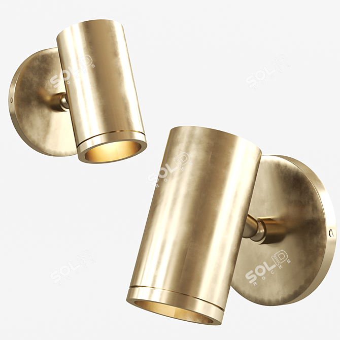 Elegant Ibrahim Sconce 3D model image 1