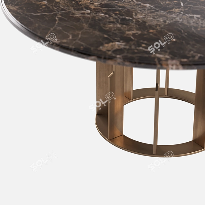 Elegant Aston Daytona Dining Table 3D model image 2