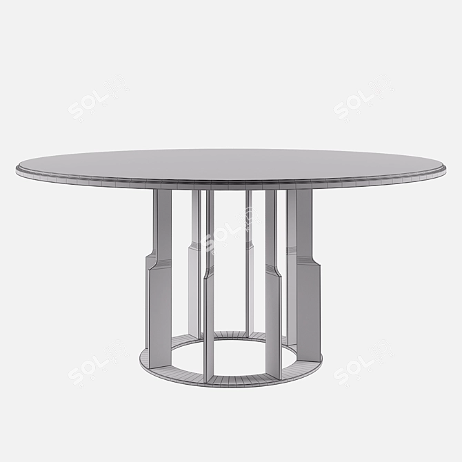 Elegant Aston Daytona Dining Table 3D model image 3