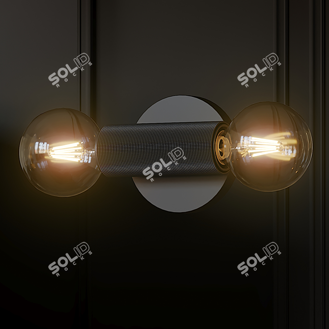 Title: In-Line Wall Sconce: Sleek and Stylish Lighting 3D model image 3