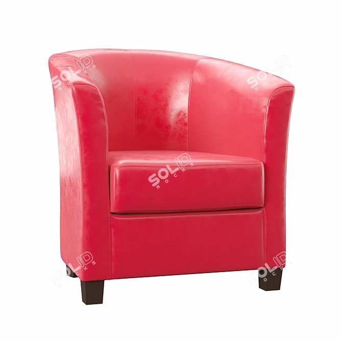 Elegant Eberhard Tub Chair 3D model image 2